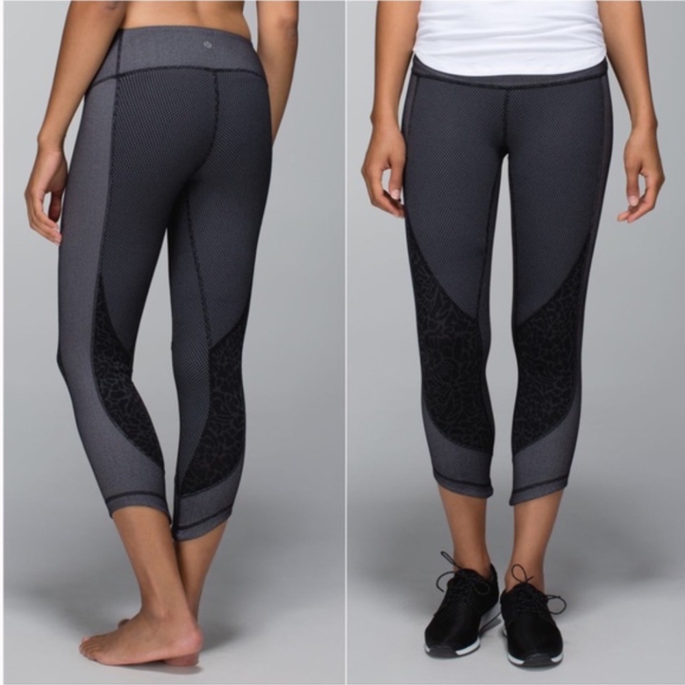 Lululemon Wunder Under Sashiko Crop